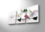 Wallity Reloj de Pared Lienzo Decorativo 3 Piezas 30x40cm, Grosor 3cm, Referencia 3P3040CS-13